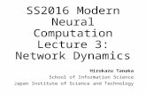 JAISTサマースクール2016「脳を知るための理論」講義03 Network Dynamics