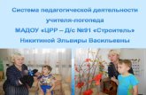 Cистема педагогической деятельности Никитиной Эльвиры Васильевны