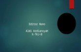 Editor nano