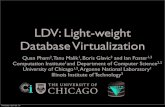 LDV: Light-weight Database Virtualization