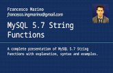 MySQL 5.7 String Functions