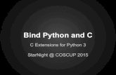 Bind Python and C @ COSCUP 2015