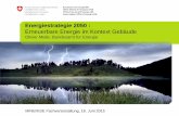Energiestrategie 2050: Erneuerbare Energie im Kontext Gebäude – Relevanz des Gebäudeparks Schweiz