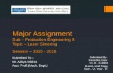 Laser Sintering (UID - K10805 CPU KOTA)