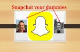 Snapchat voor dummies