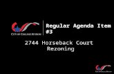 2744 Horseback Court Rezoning