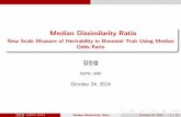 New Heritability Measure: Median Dissimilarity Ratio