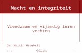 Macht en Integriteit - Martin Hetebrij