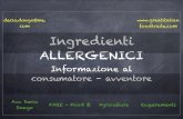 Ingredienti Allergeni