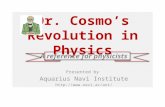 Vol.1 "Space-Time has the fractal structure." Revolution in Physics by Dr. Cosmo