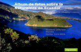 Deber de álbum de fotos sobre la naturaleza de ecuador