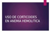 Uso de corticoides en anemia hemolitica