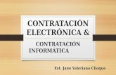 CONTRATACIÓN ELECTRÓNICA & CONTRATACIÓN INFORMÁTICA