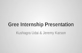 Gree Internship Presentation