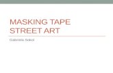 Masking tape art