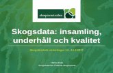 Henna Etula Skogsdata: insamling, underhåll och kvalitet 15.2.2017