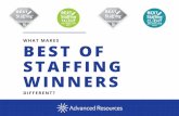 What Makes Best of Staffing Winners Different?