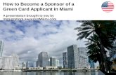How to Become a Sponsor of a Green Card Applicant in Miami
