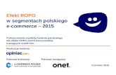 Efekt ROPO w segmentach polskiego e-commerce 2015