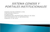 Sistema genesis portales institucionales
