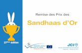 Remise des Prix des Sandhass dOr 2016