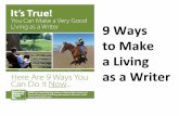 9 Ways to Make a Living as a Writer