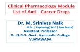 Clinical pharmacology module list of anti cancer drugs