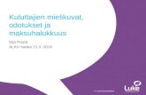 Kuluttajien mielikuvat, odotukset ja maksuhalukkuus - Eija Pouta, Luke