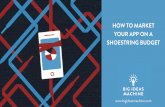 Marketing your app on a shoestring  - tips on PR, marketing, ASO and self-publishing