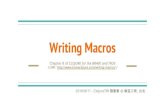 Writing Macros