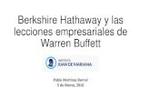 Pablo Martínez Bernal: Berkshire Hathaway y las lecciones empresariales de Warren Buffett