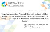 TCI 2015 Developing Action Plans of Decrepit Industrial Clusters of Urban Regeneration: A location analysis of Daegu-Gyeongbuk automobile parts manufacturing clusters