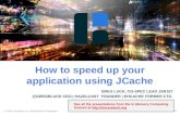 IMC Summit 2016 Breakout - Greg Luck - How to Speed Up Your Application Using JCache