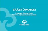 Säästöpankin Parempi Suomi 2016: pääkaupunkilaisten tunnelmat