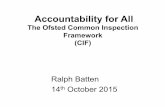 Accountability for All -The Ofsted Common Inspection Framework