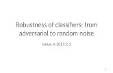 Robustness of classifiers_from_adversarial_to_random_noise