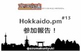 Hokkaido.pm#13参加報告 | YAPC::Kansai 2017 Osaka