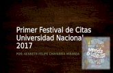 Primer Festival de Citas Felipe Chavarría 2017