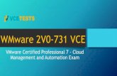 VMware 2V0-731 VCE