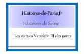 Les statues Napoléon III des ponts