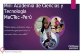Mini Academia de Ciencias y Tecnología MaCTec Perú en el WIT Perú