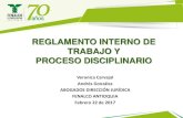 Reglamento interno de trabajo y proceso disciplinario catedra jurídica febrero 2017