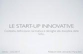 Startup innovative srl - prima parte