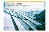 Third Quarter 2011 Results Release (Deutsch)