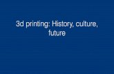 3d printing: history, culture, future