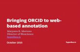 Hypothesis ORCID presentation
