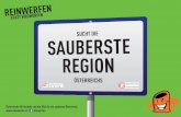 Ausschreibung "Sauberste Region Österreichs"