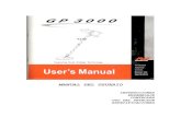 Instruction Manual Minelab GP 3000 Metal Detector Spanish Language