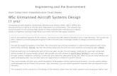 MSc Unmanned Aircraft Systems Design _ Engineering and the Environment _ University of Southampton Sep, 2014 to Sep, 2015