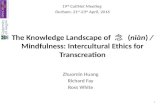 The Knowledge Landscape of 念(niàn)/mindfulness: Intercultural Ethics for Transcreation.